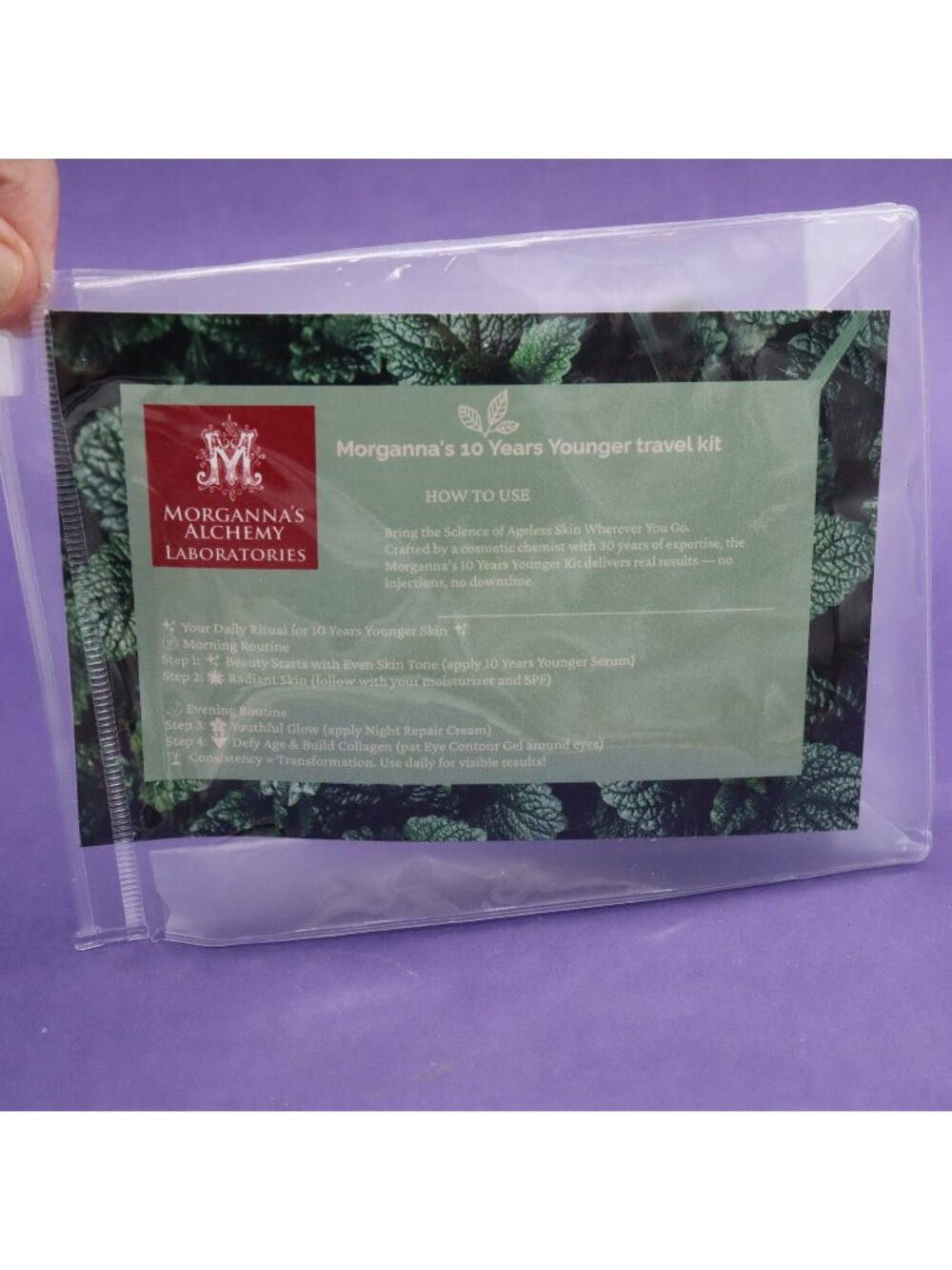 Morganna's Alchemy 10 Years Younger Travel Kit - 4-Step Anti-Aging Skin Care Set